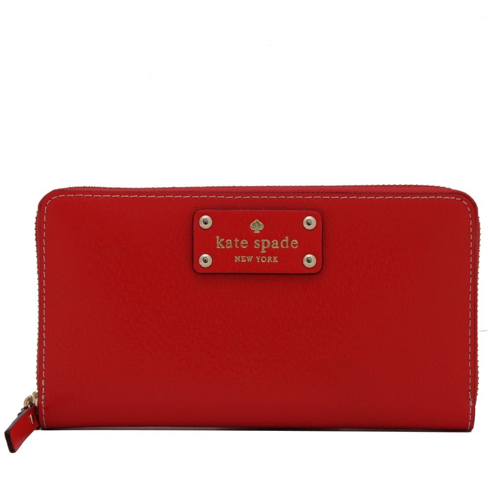 Nwot Kate Spade Red Leather Wallet